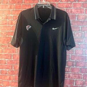 Nike Black Polo with Falcons & White Swoosh Rm80